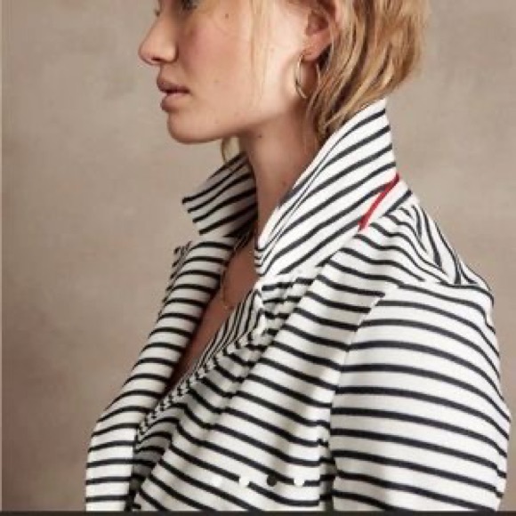 Banana Republic Factory pique striped blazer Sz XS - Picture 2 of 6